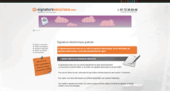 Desktop Screenshot of e-signaturesecurisee.com