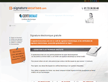 Tablet Screenshot of e-signaturesecurisee.com
